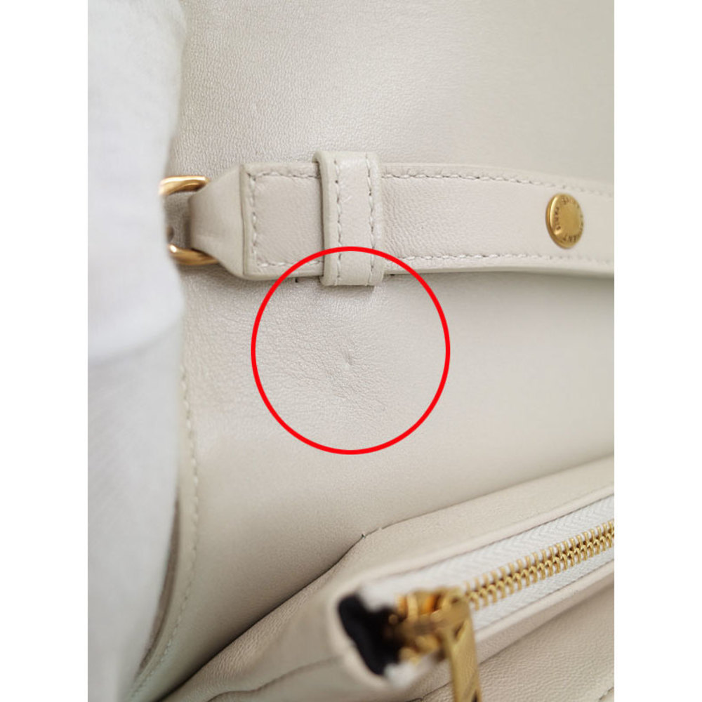 Saint Laurent Paris Monogram Angie Shoulder Bag Beige Black - Picture 5 of 9